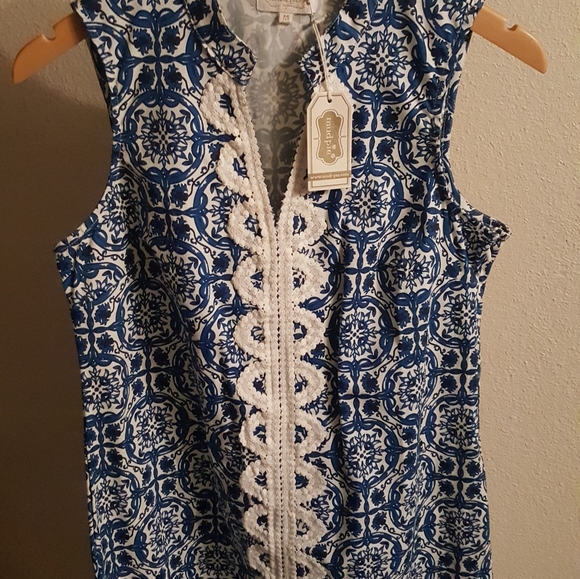 MUD PIE MULTI EMBROIDERED DRESS - Picture 7 of 16